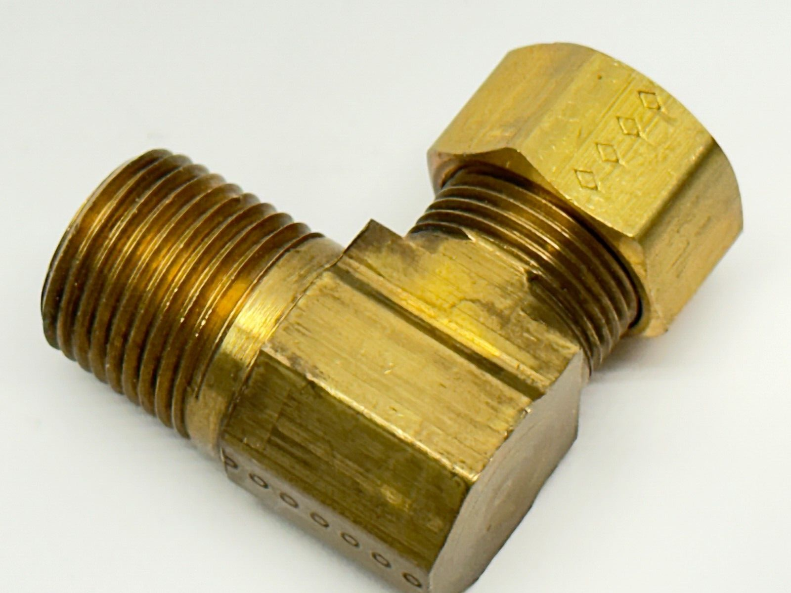 5/8" OD Compression Tube x 1/2" Male NPT 90 Degree Elbow Brass - Maverick Industrial Sales