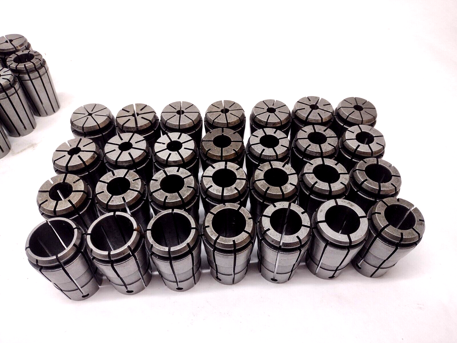 69 Pieces | Assorted CNC Spring Collets LOT OF 69 - Used - Maverick Industrial Sales
