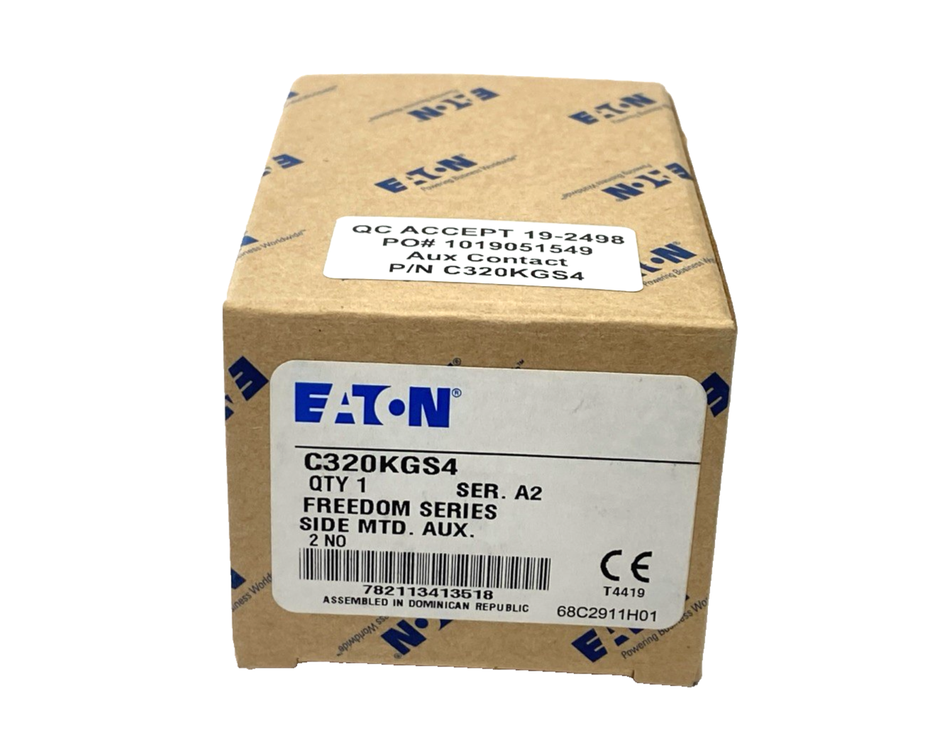 Eaton C320KGS4 Auxiliary Contact 2NO - Maverick Industrial Sales