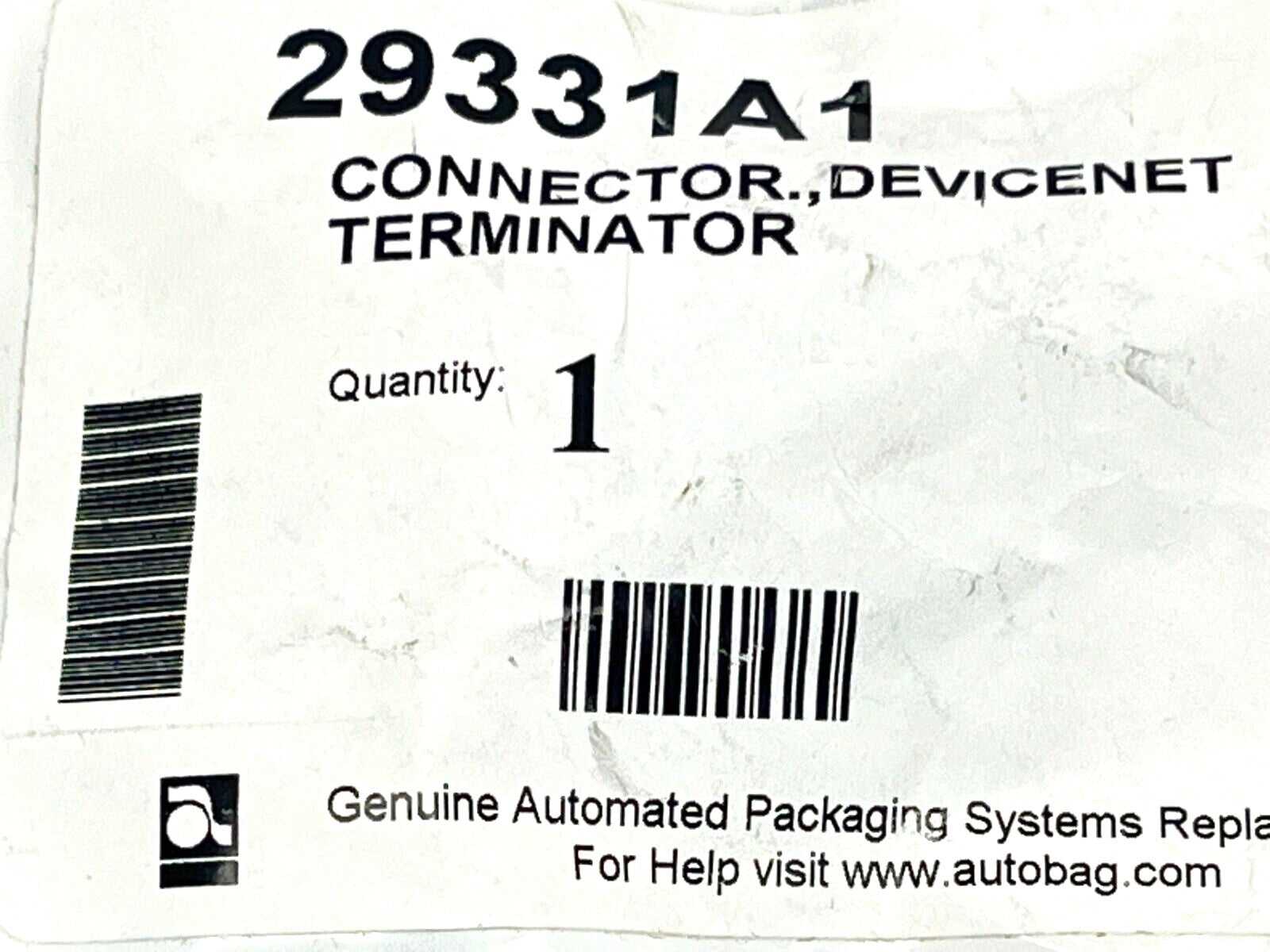Automated Packaging Systems 29331A1 DeviceNet Terminator Connector - Maverick Industrial Sales
