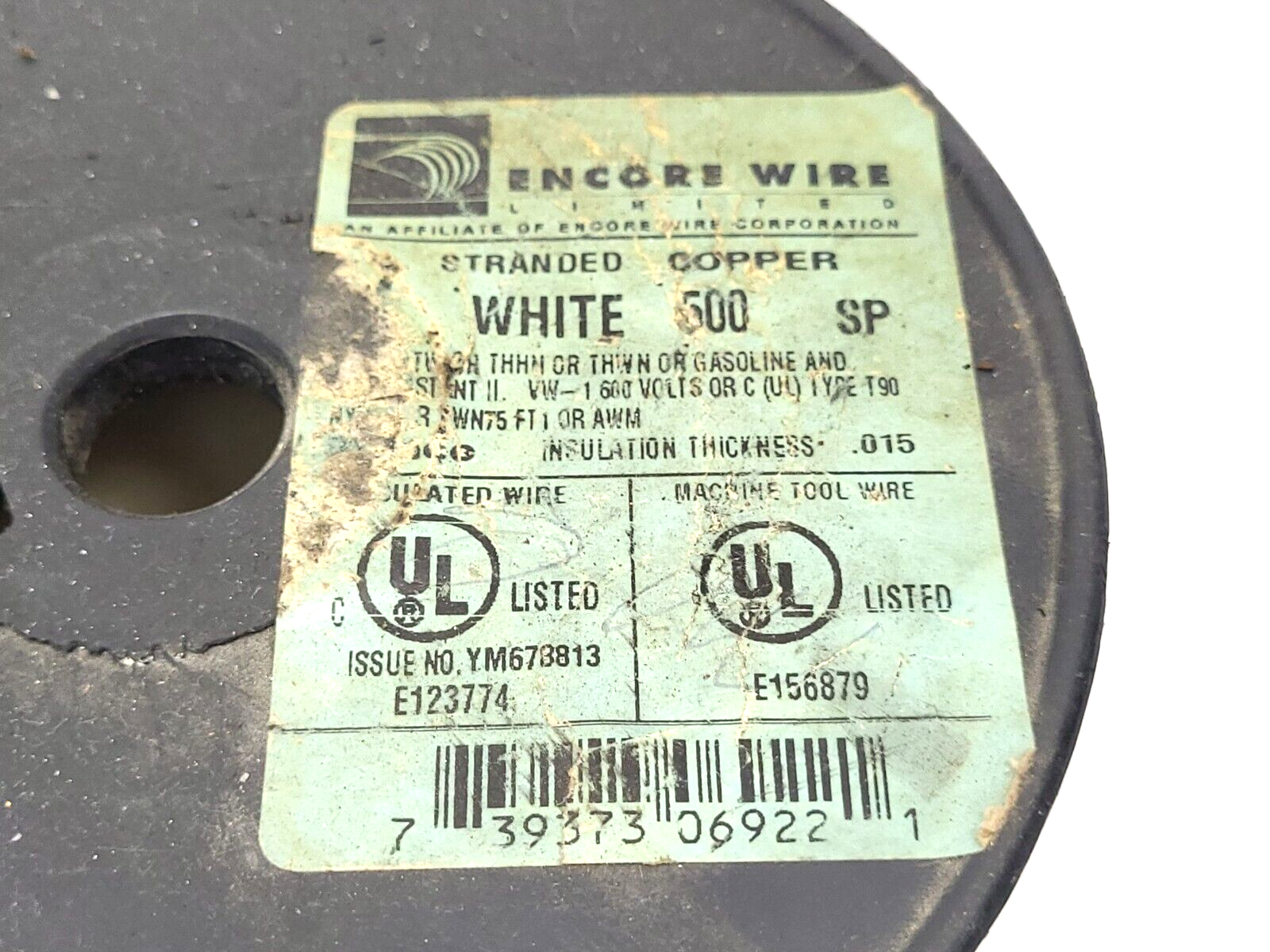 Encore Wire 500 SP White E156879 Stranded Copper 600V Insulated Wire 2lb 15.4oz - Maverick Industrial Sales