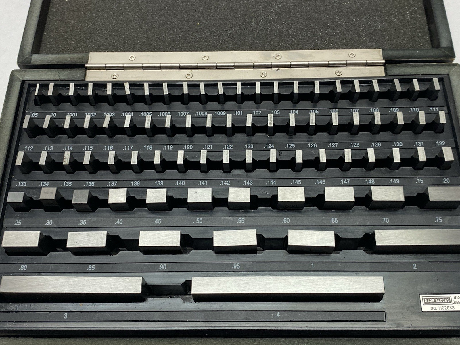 H02688 | ProCheck Rectangular Gage Block Set, Economy Grade 0.05 to 4 SET OF 81 - Used - Maverick Industrial Sales