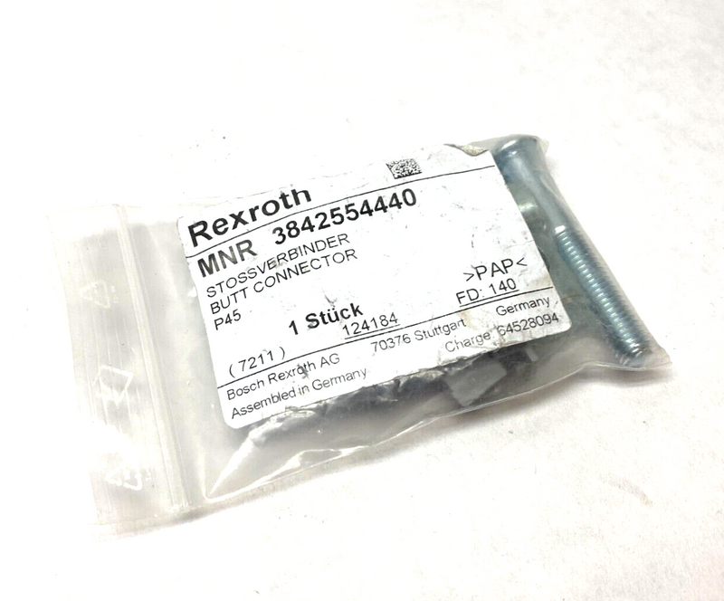 Bosch Rexroth 3842554440 Butt Connector - Maverick Industrial Sales