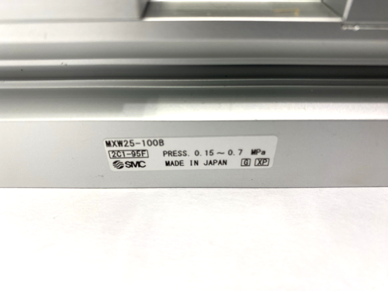 SMC MXW25-100B Pneumatic Slide Linear Guide Table 25mm Bore 100mm Stroke - Maverick Industrial Sales
