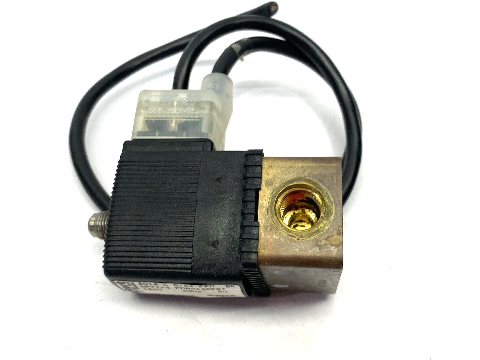 Burkert 6014 C 5/64 FPM BR NPT1/4 Direct Acting 2-Way Plunger Valve - Maverick Industrial Sales