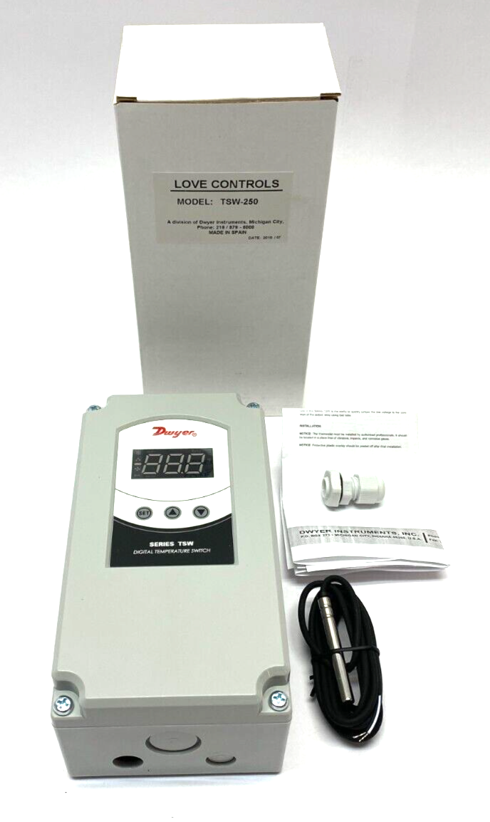 Dwyer Instruments TSW-250 Digital Dual-Stage Temperature Switch - Maverick Industrial Sales