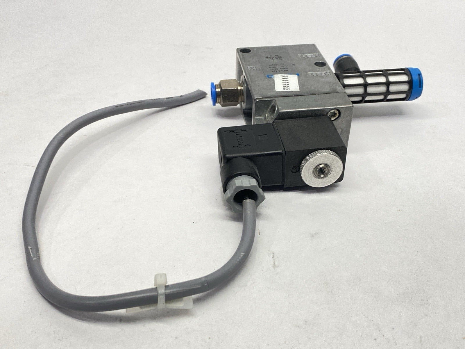 Festo MFH-3-1/4 Pneumatic Solenoid Valve 9964 w/ MSFG-24/42-50/60 Solenoid 4527 - Maverick Industrial Sales