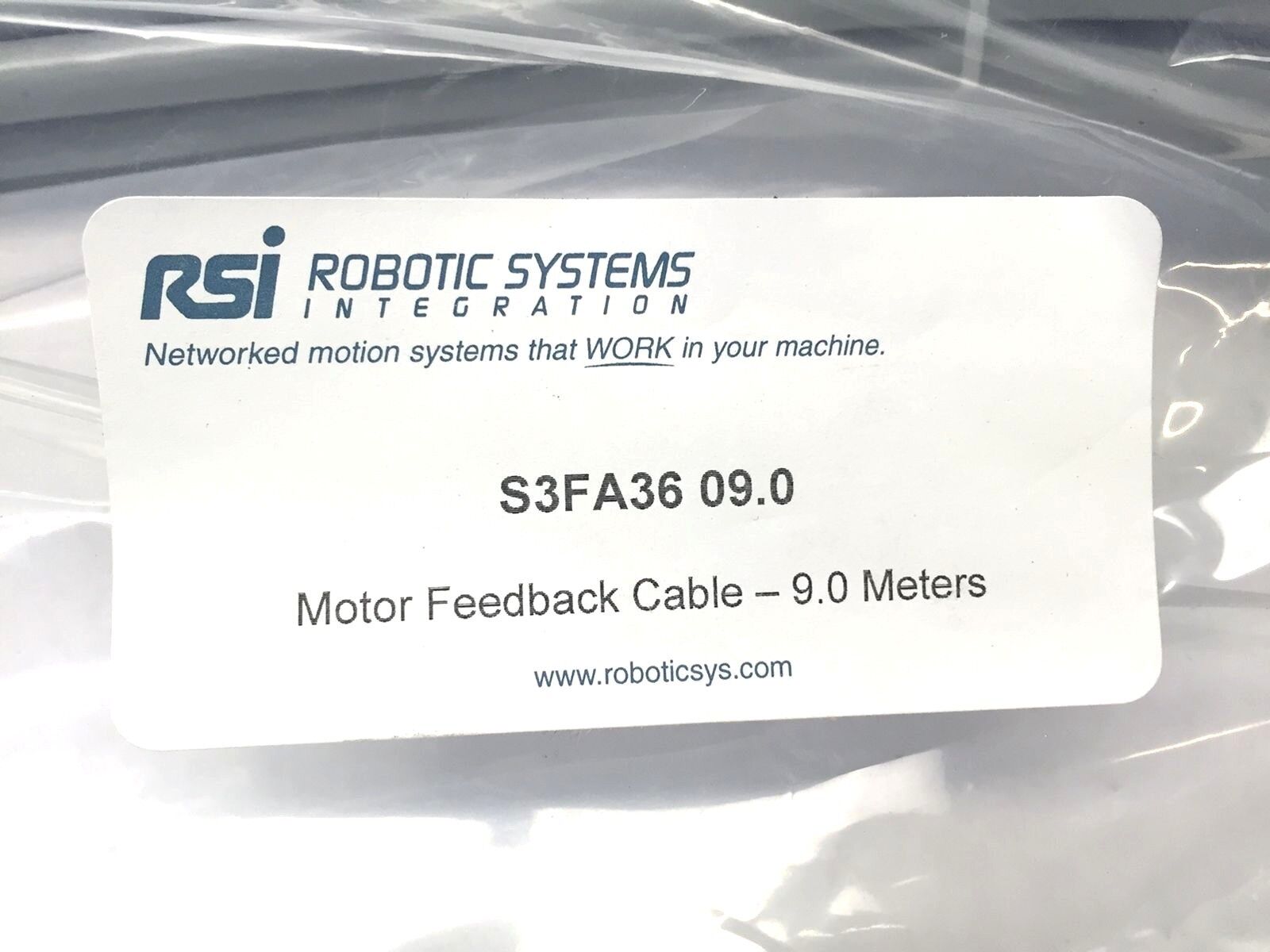 Robotic Systems Integration RSI S3FA36 09.0 Motor Feedback Cable 9m - Maverick Industrial Sales
