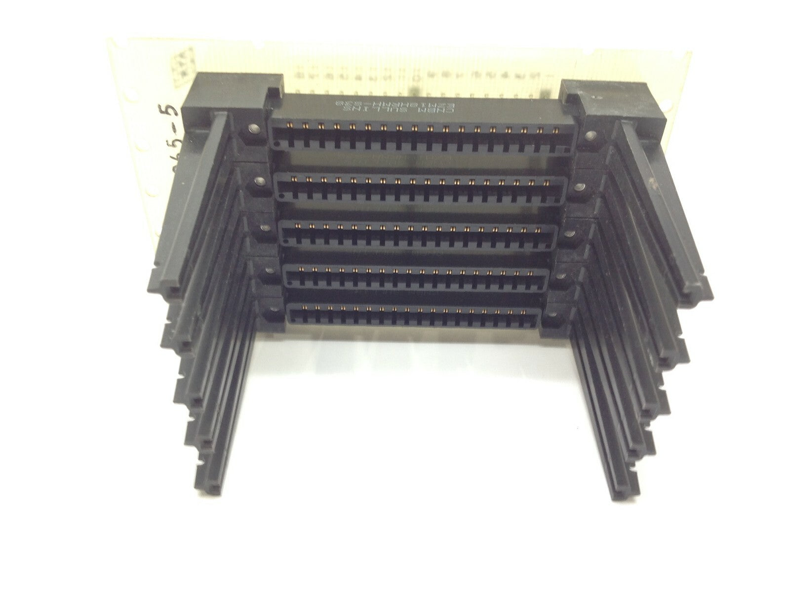 SCI 20065-5 Rev. C Card Rack W/ (5) EZM18HRMH-S38 Connectors - Maverick Industrial Sales