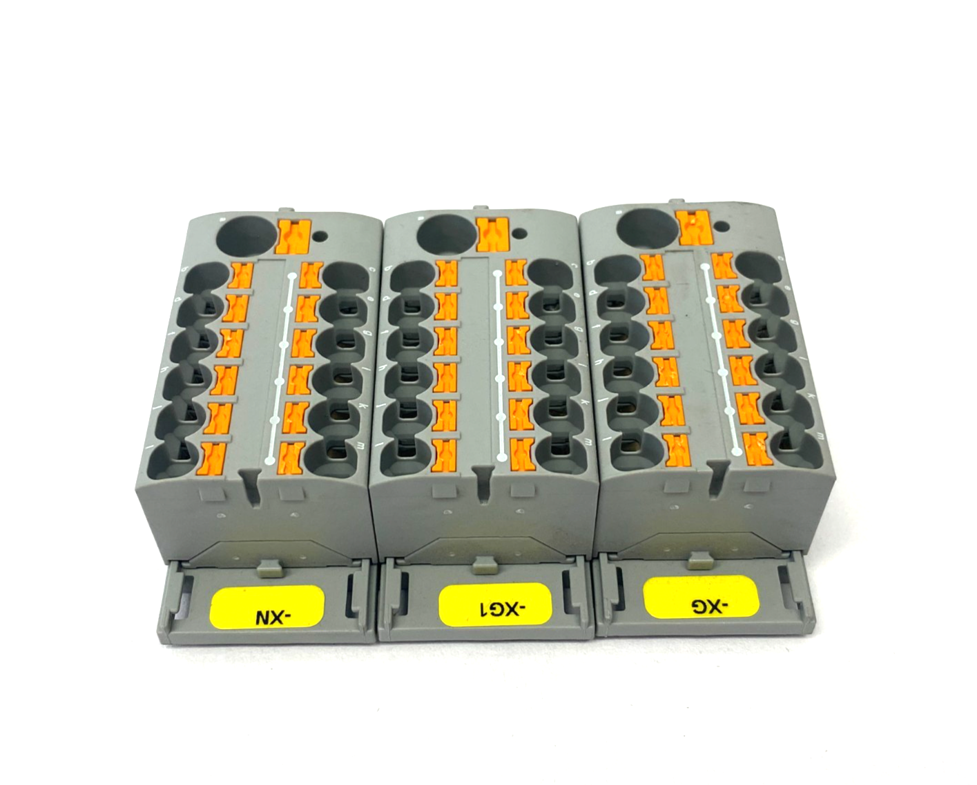 Phoenix Contact PTFIX 10/12X4 GY Distribution Block 3273878 LOT OF 3 - Maverick Industrial Sales