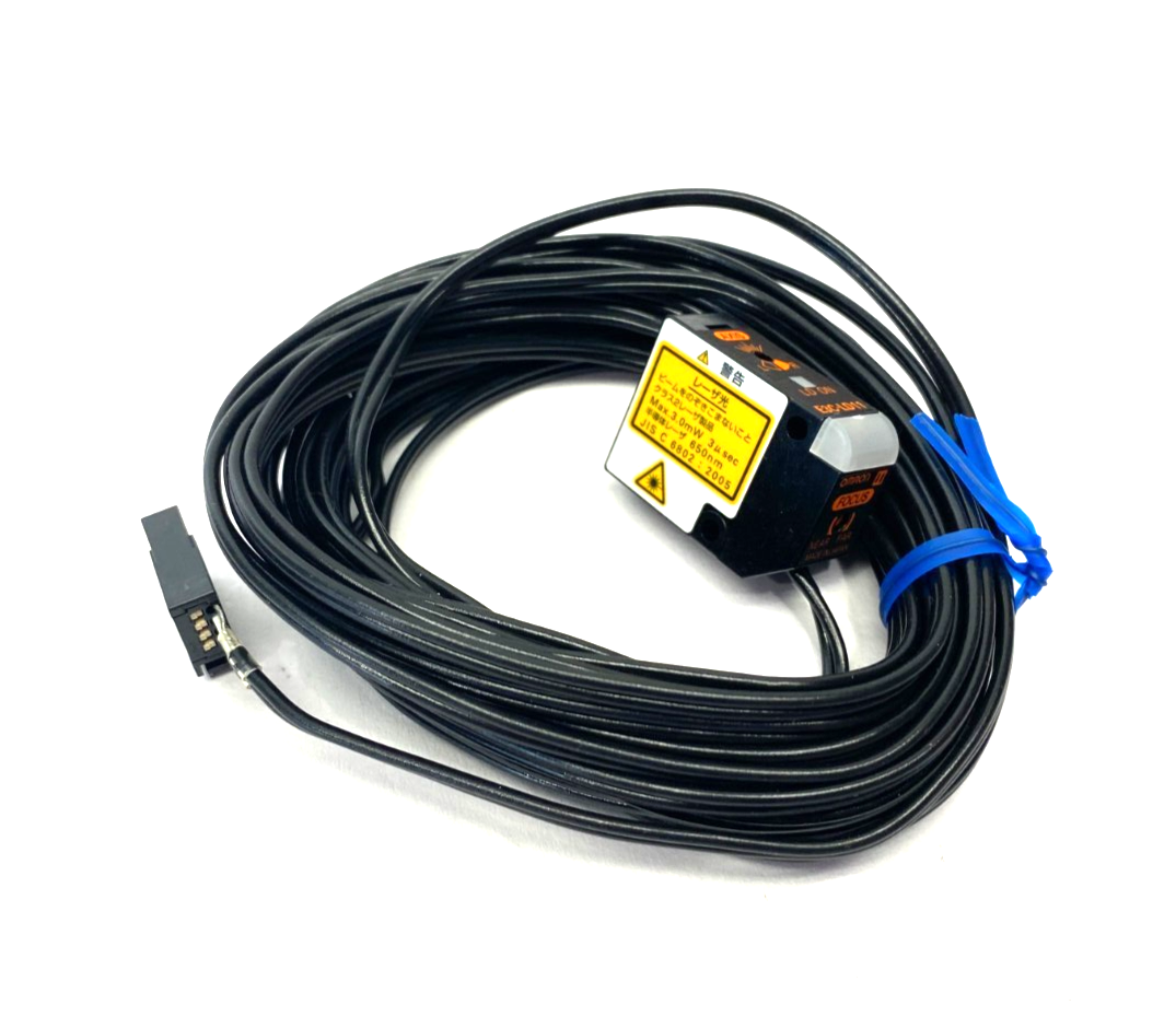 Omron E3C-LD11 4M Photoelectric Diffuse Laser Sensor 4m Cable - Maverick Industrial Sales