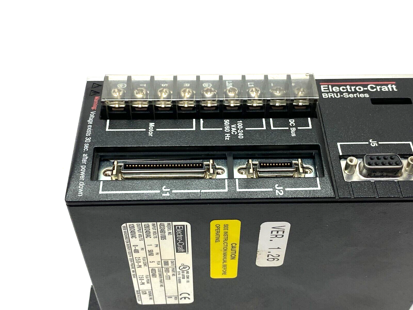 Electro-Craft 48324601/005 BRU Ser Advantage Line Servo Drive 1-Phase 9101-1777 - Maverick Industrial Sales