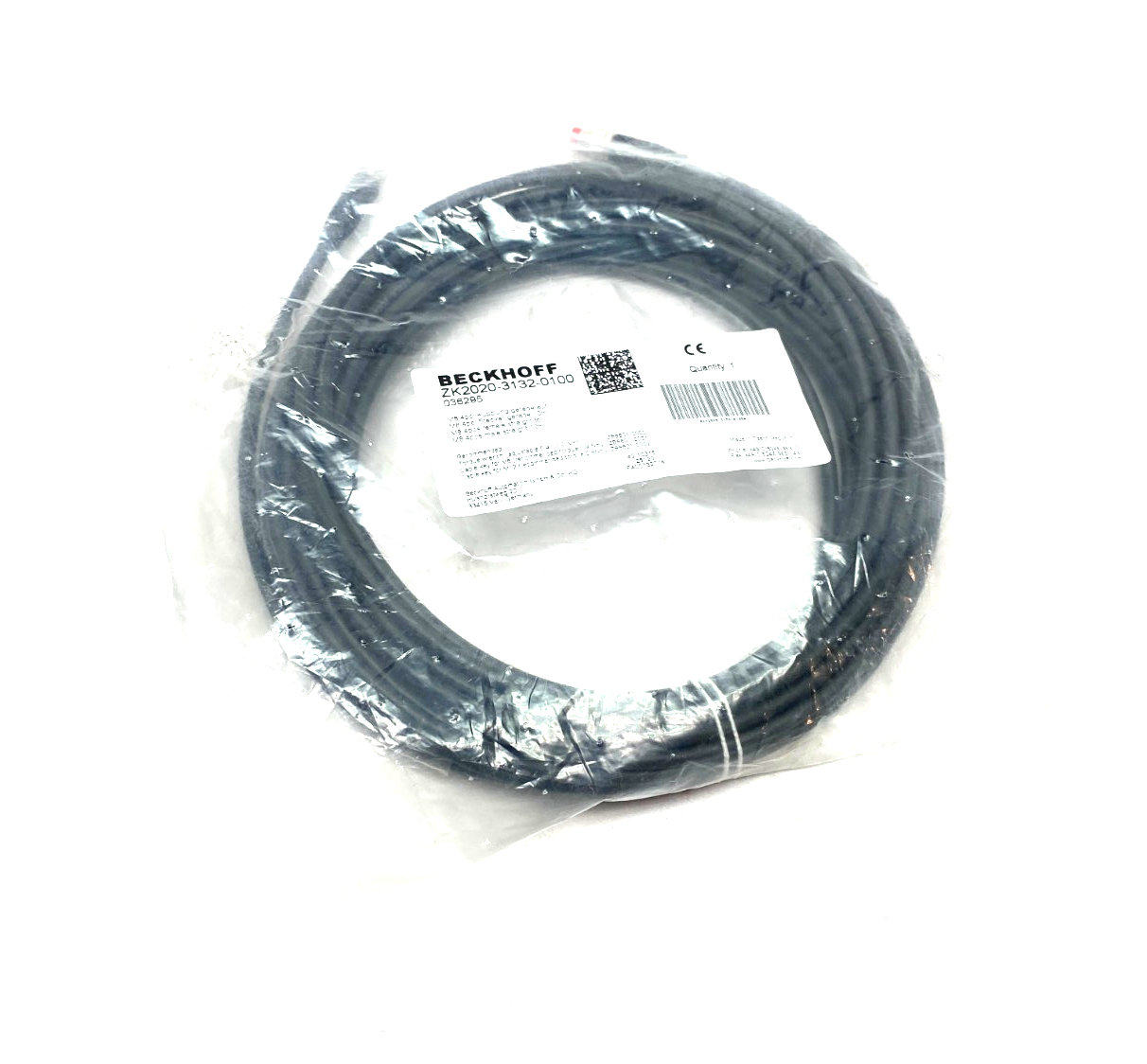 Beckhoff ZK2020-3132-0100 Double Ended Power Cable M8 4-Pin Female, 036295 - Maverick Industrial Sales