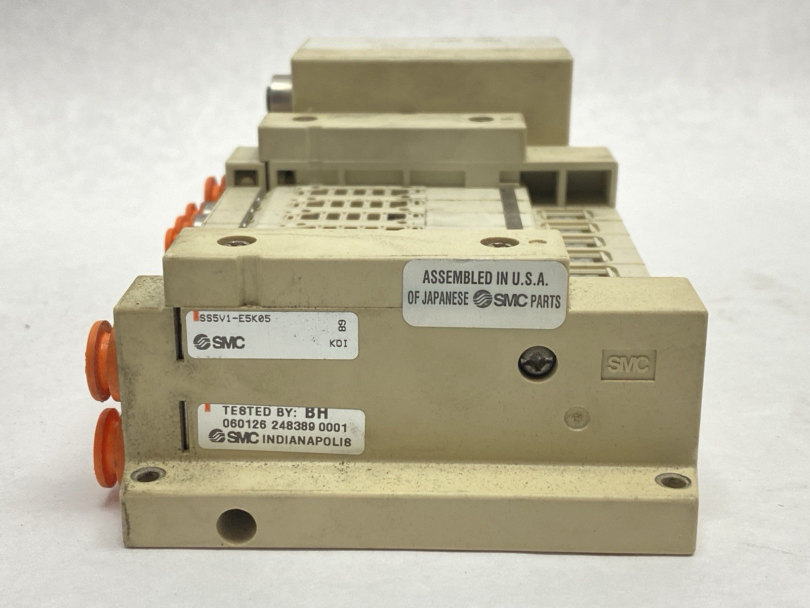 SMC 10-SS5V1-W1050D-08B-N3 Pneumatic Manifold Assembly 8-Station - Maverick Industrial Sales