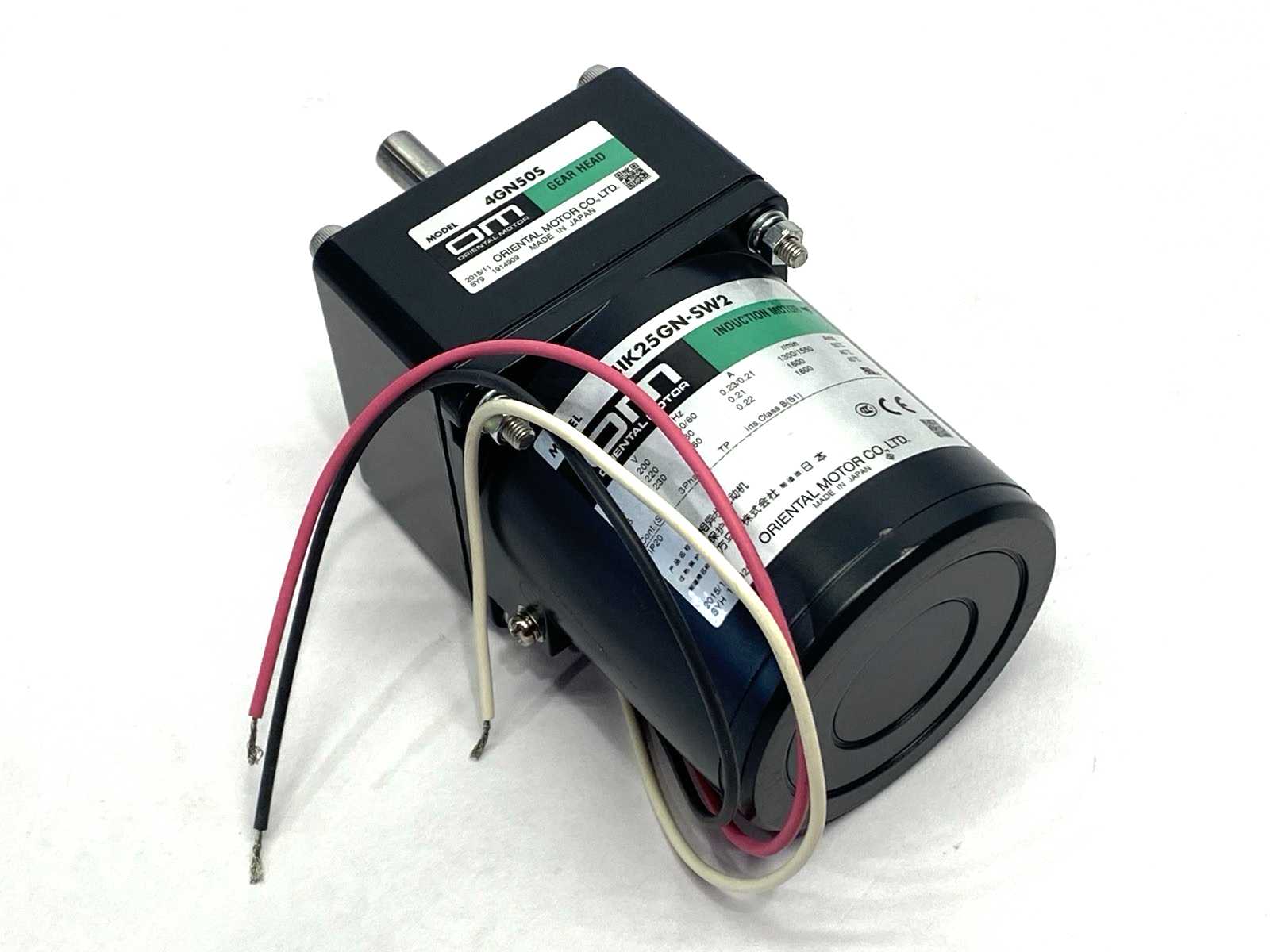 Oriental Motor 4IK25GN-SW2 Induction Motor w/ 4GN50S Gear Head - Maverick Industrial Sales