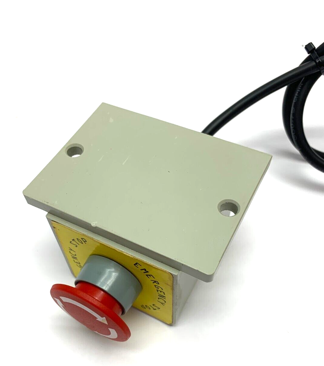 Emergency Stop Mushroom Head Push Button w/ Beige Enclosure - Maverick Industrial Sales