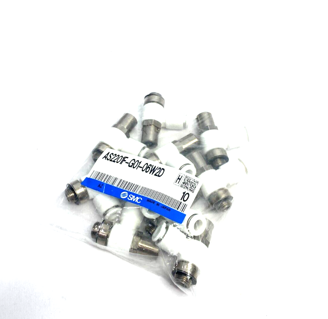 SMC AS2201F-G01-06W2D Flame Resistant Flow Control Valve PKG OF 10 - Maverick Industrial Sales