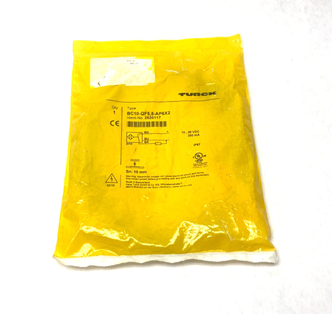 Turck BC10-QF5,5-AP6X2 Capacitive Proximity Sensor 2620117 - Maverick Industrial Sales