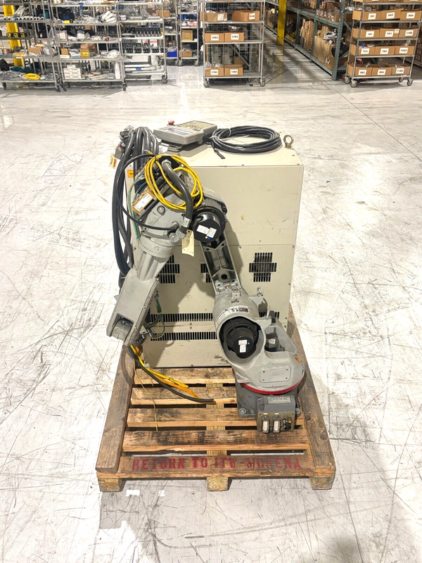 Yaskawa Motoman Robot System YR-UP6-A02 with Yasnac XRC Controller ERCR-UP6-RB10 - Maverick Industrial Sales