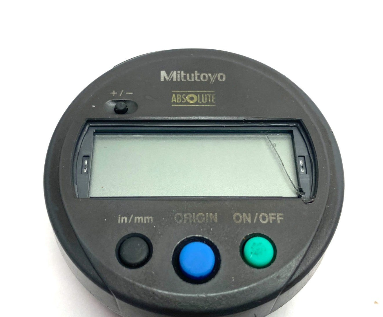 Mitutoyo 543-793B Digimatic ABSOLUTE Indicator ID-S112TXB 12.7mm CRACKED SCREEN - Maverick Industrial Sales