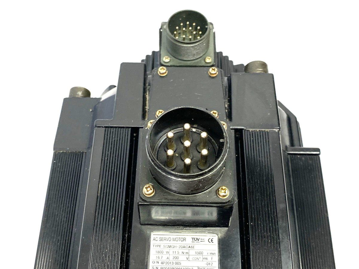 Yaskawa SGMGH-20ACA6E Sigma II AC Servo Motor 1800W 16.7A 200V - Maverick Industrial Sales