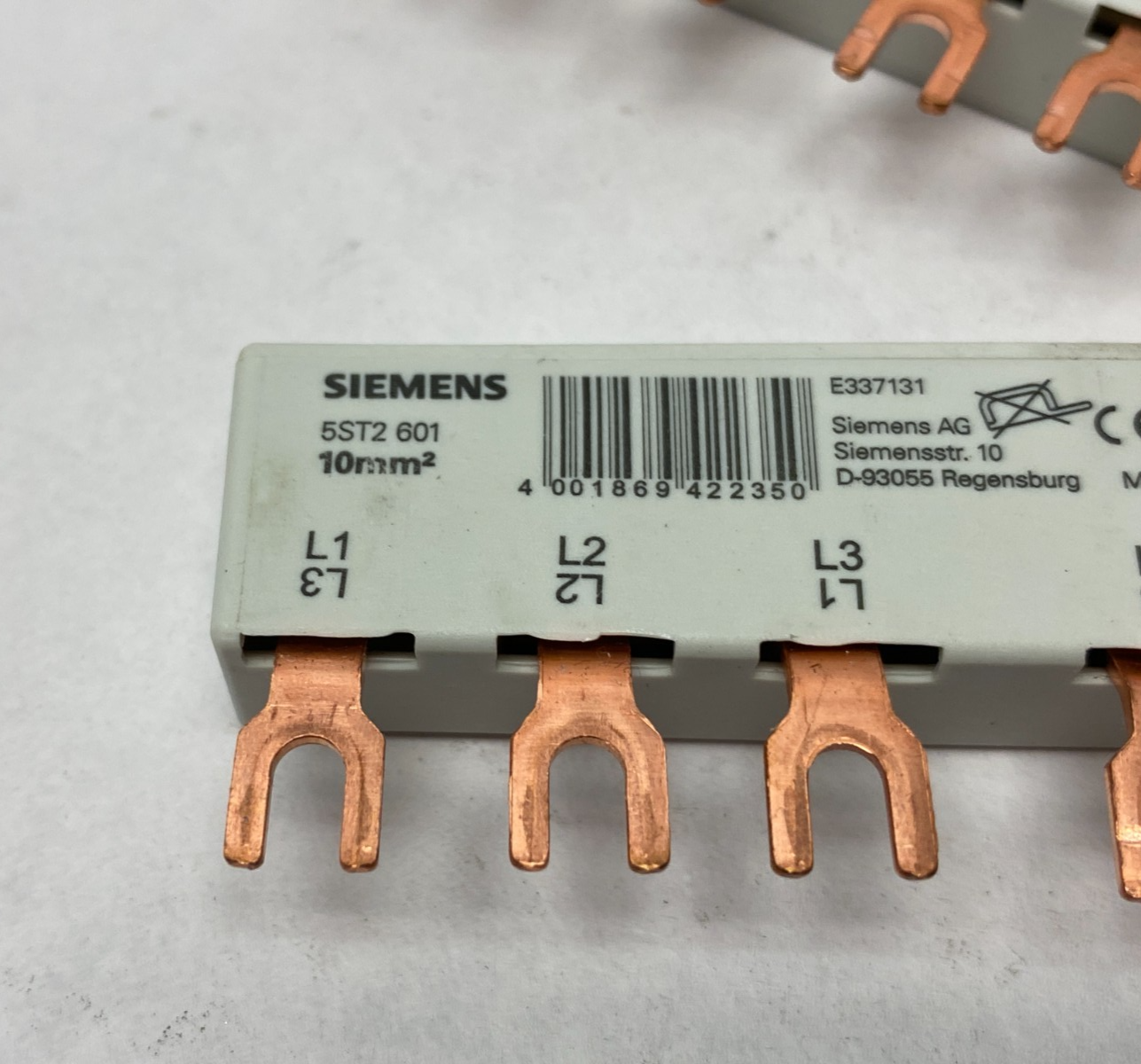 Siemens 5ST2601 Busbar 63A 3-Pole LOT OF 3 - Maverick Industrial Sales
