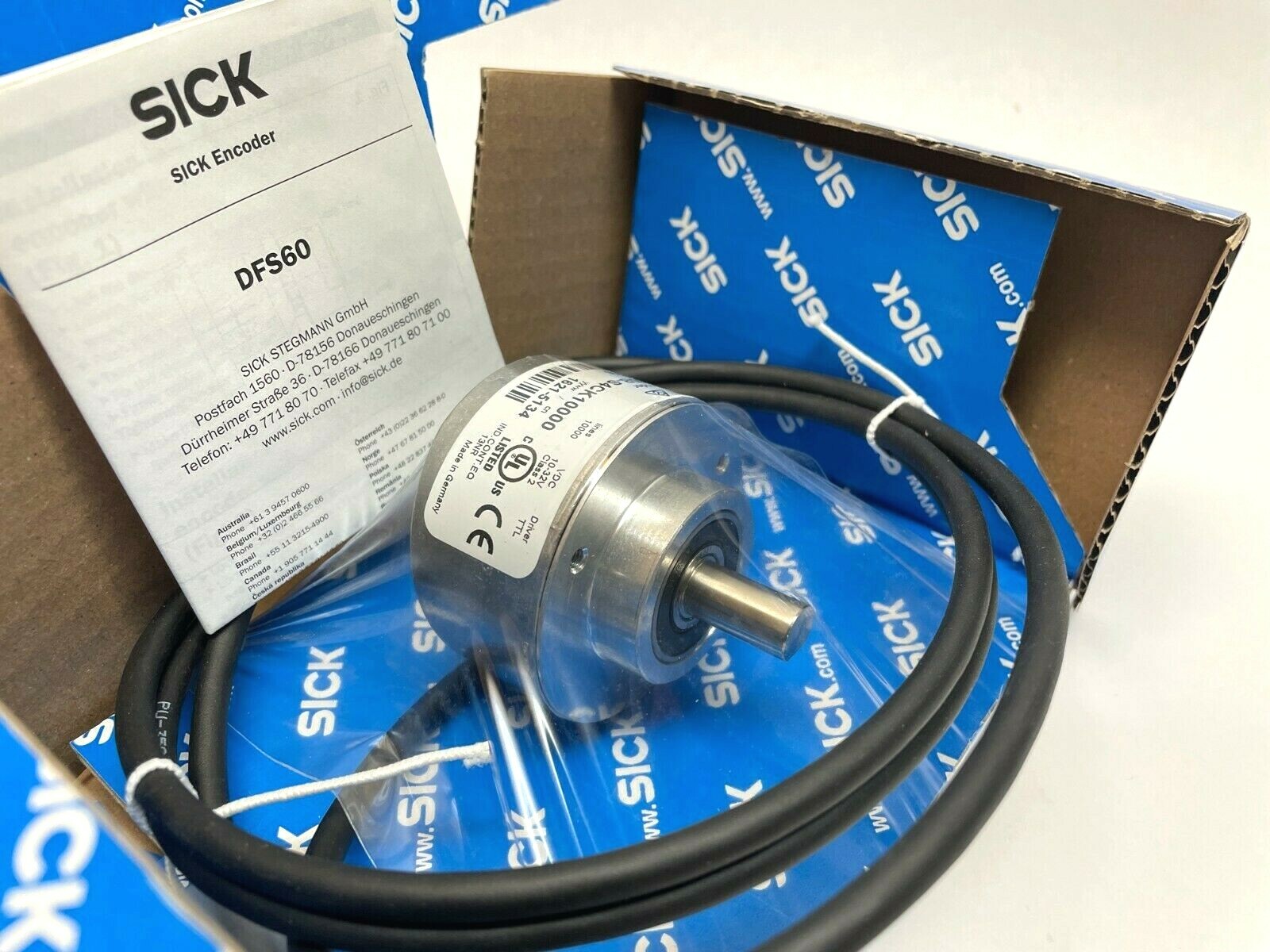 Sick DFS60B-S4CK10000 Incremental Encoder, 1037166 - Maverick Industrial Sales