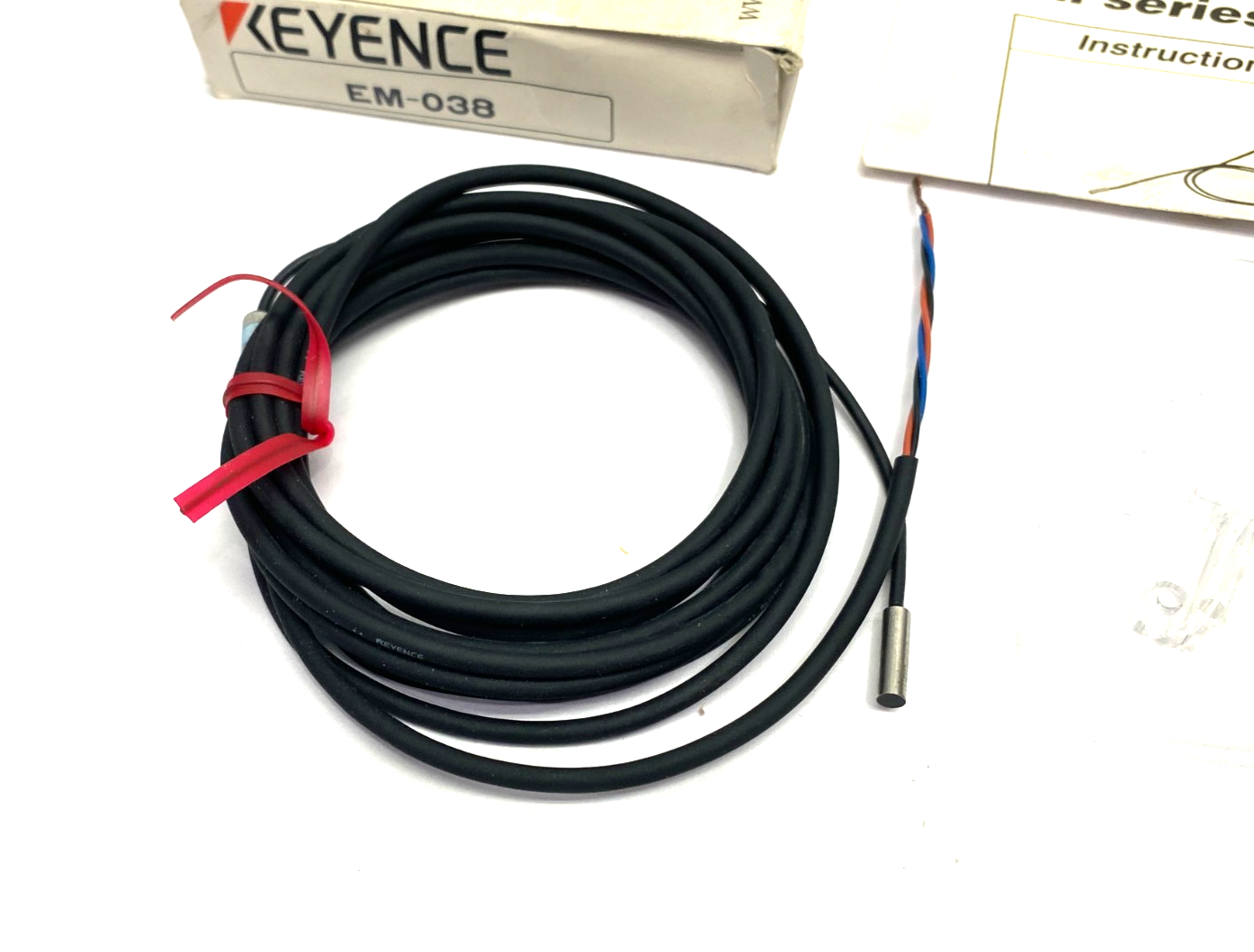 Keyence EM-038 Proximity Sensor Main Unit, Shielded Type, f3.8, NPN - Maverick Industrial Sales