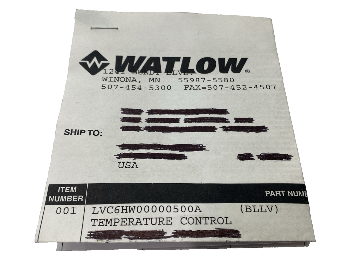 Watlow LVC6HW00000500A Temperature Limit Control 120VAC - Maverick Industrial Sales