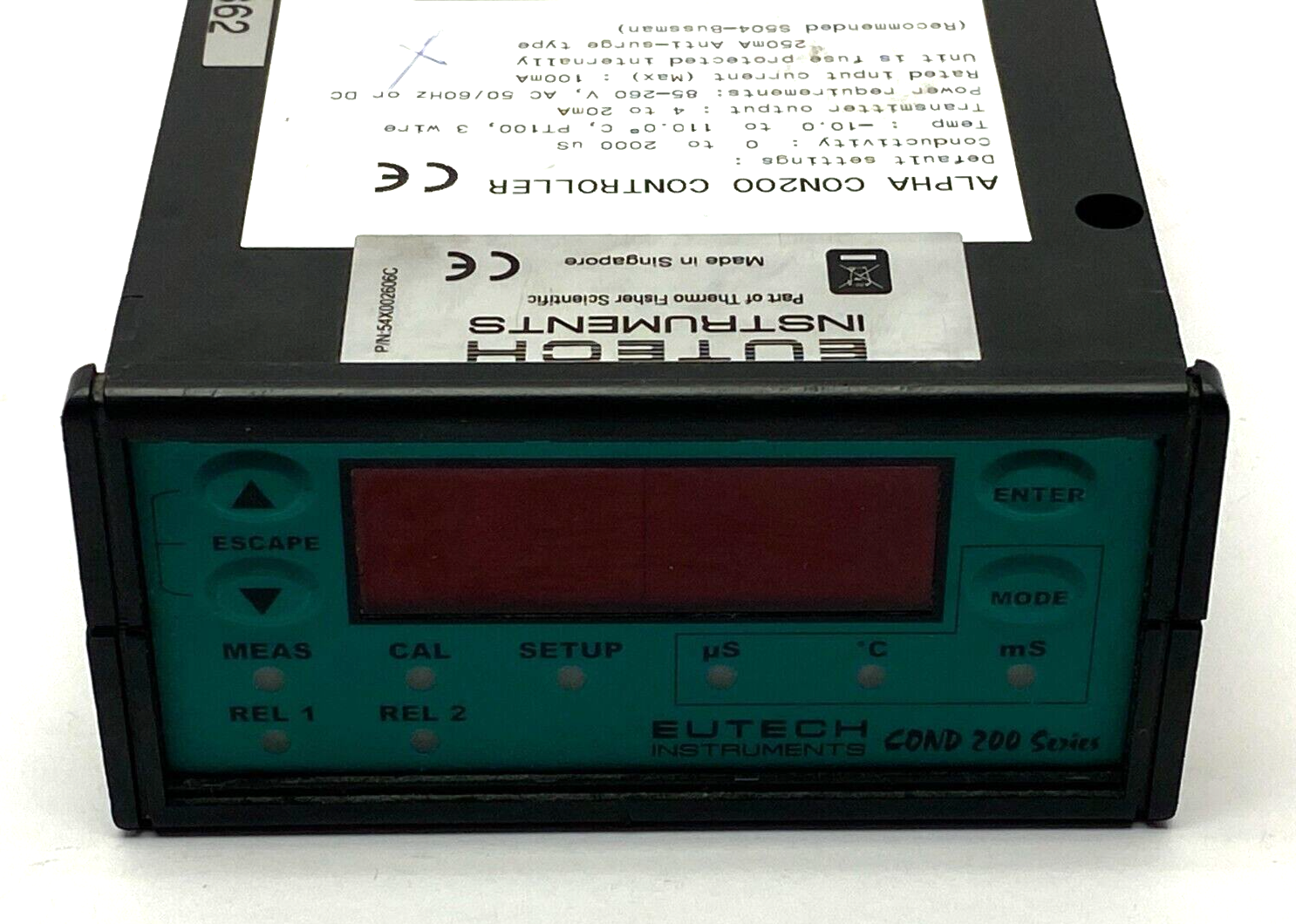 Eutech 54X002606C Alpha Con200 Controller 4-20mA - Maverick Industrial Sales