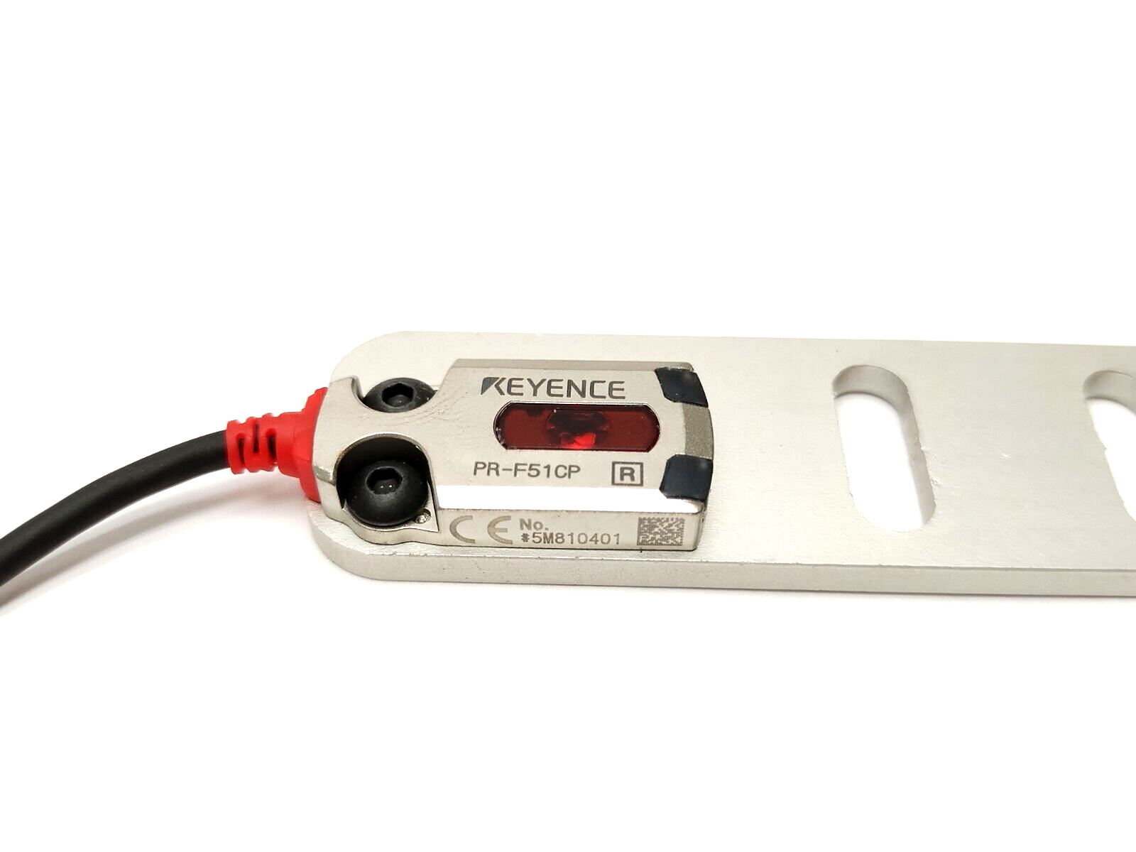 Keyence PR-F51CP Flat Transmissive Thrubeam Photoelectric Sensor M8 4-Pin 0.6m - Maverick Industrial Sales