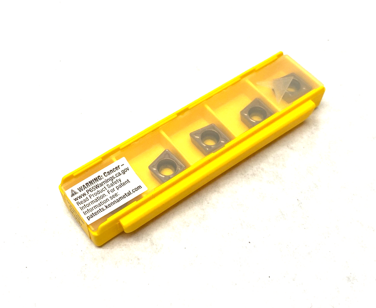 5413187 | Kennametal Screw-On CPMT Inserts Grade KCP10B CPMT09T308MF PKG OF 5 - New - Maverick Industrial Sales