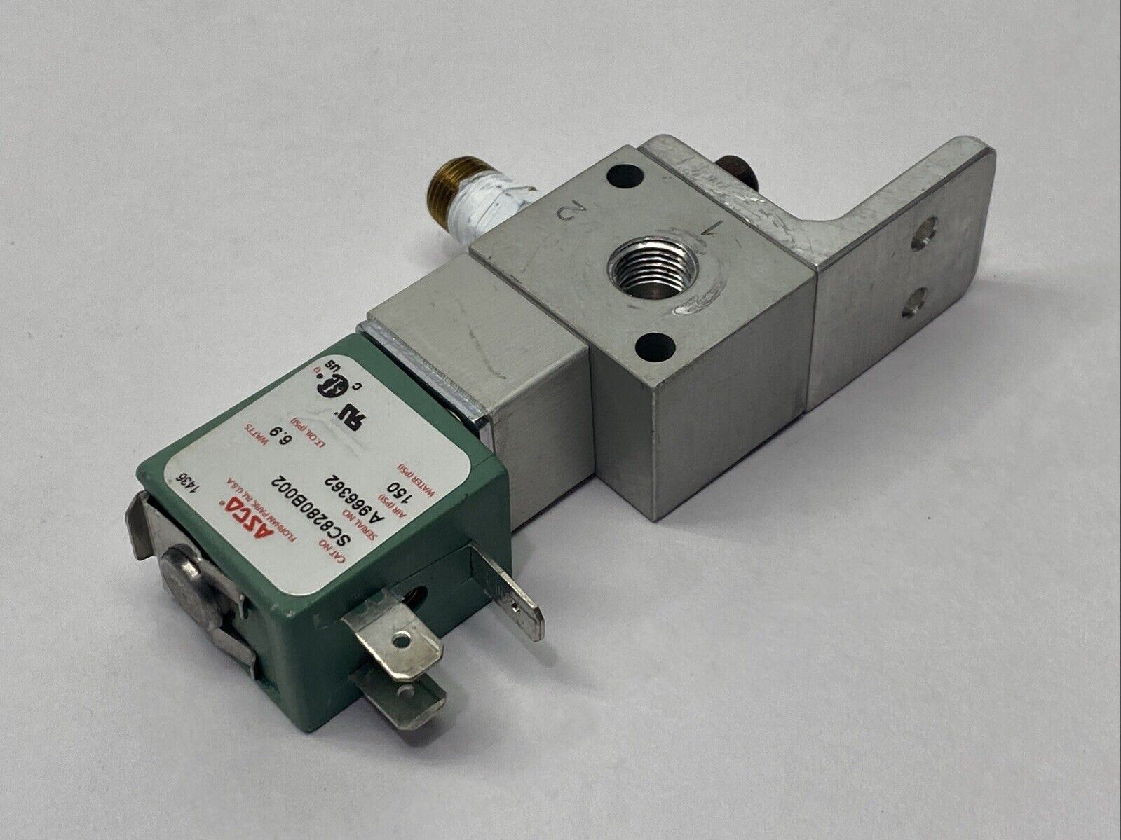 ASCO SC8280B002 Solenoid Valve Assembly 150PSI 6.9W - Maverick Industrial Sales