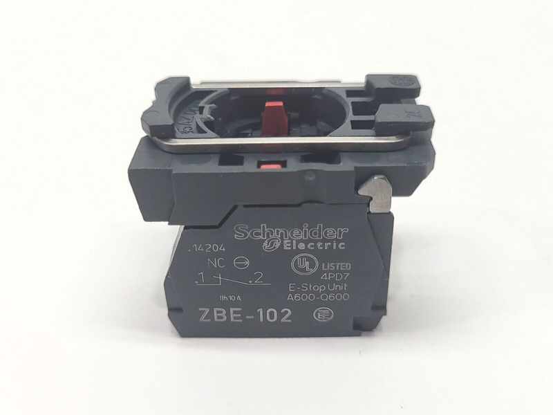 Schneider Electric ZBE-102 Contact Blocks w/ Telemecanique Body Fixing Collar - Maverick Industrial Sales