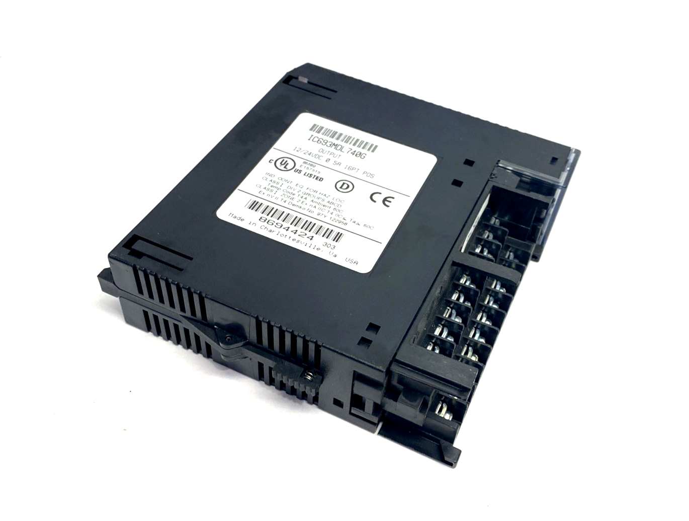 IC693MDL740G | GE Fanuc Output Module 12/24VDC 0.5A 16PT POS MISSING COVER DOOR - Used - Maverick Industrial Sales