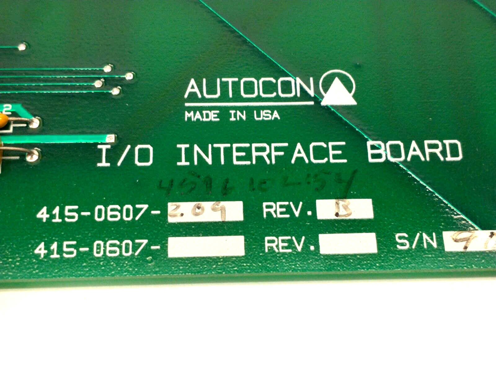 Autocon 415-0607-209 Rev. B I/O Interface Circuit Board PCB Hurco BMC30HT - Maverick Industrial Sales