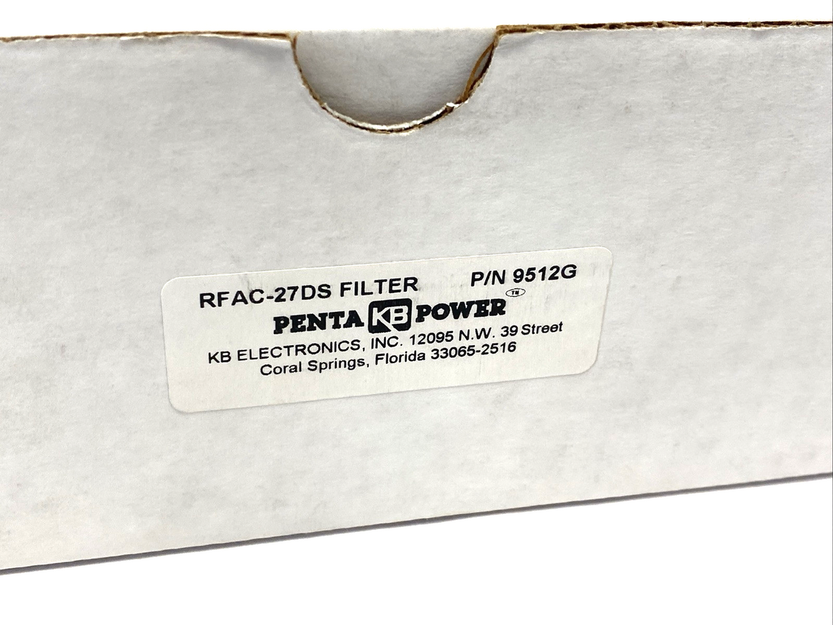 KB Electronics 9512G Penta Power AC Line Filter RFAC-27DS RFAC-27-2G - Maverick Industrial Sales
