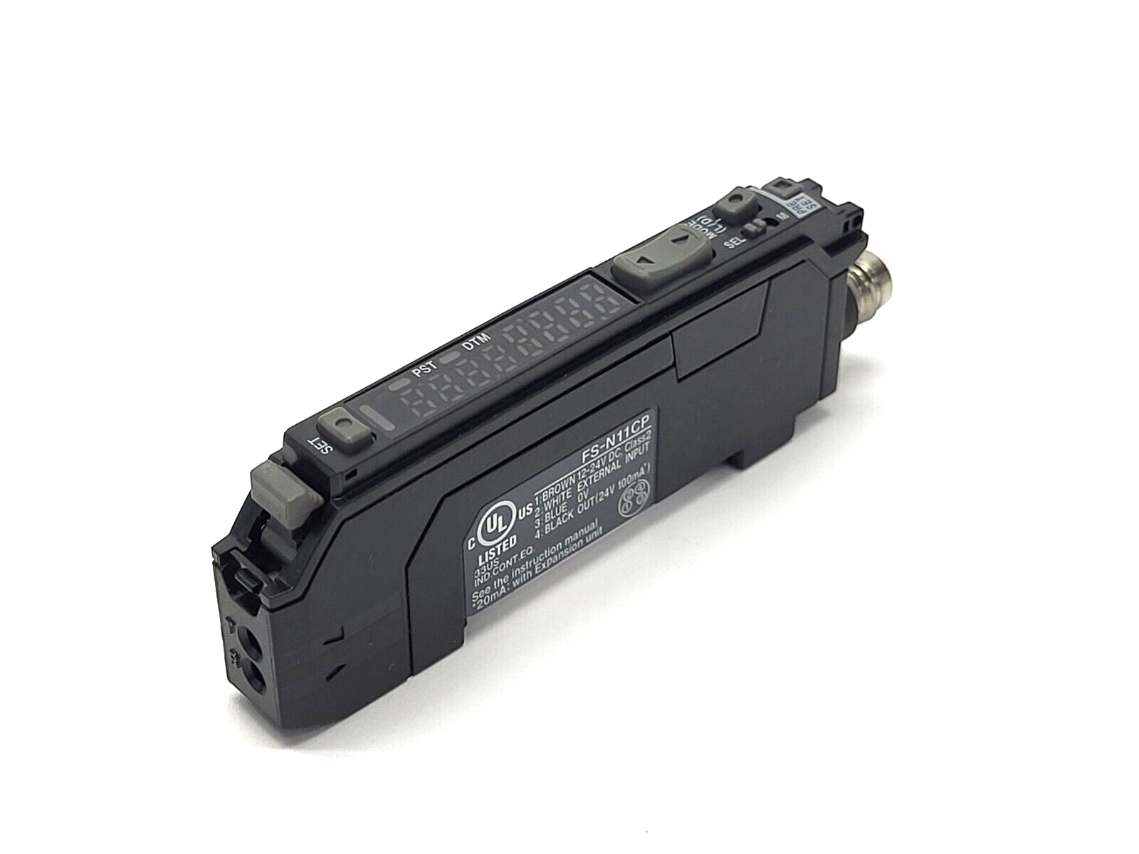 Keyence FS-N11CP Fiber Amplifier M8 Connector Type Main Unit PNP NO COVER - Maverick Industrial Sales