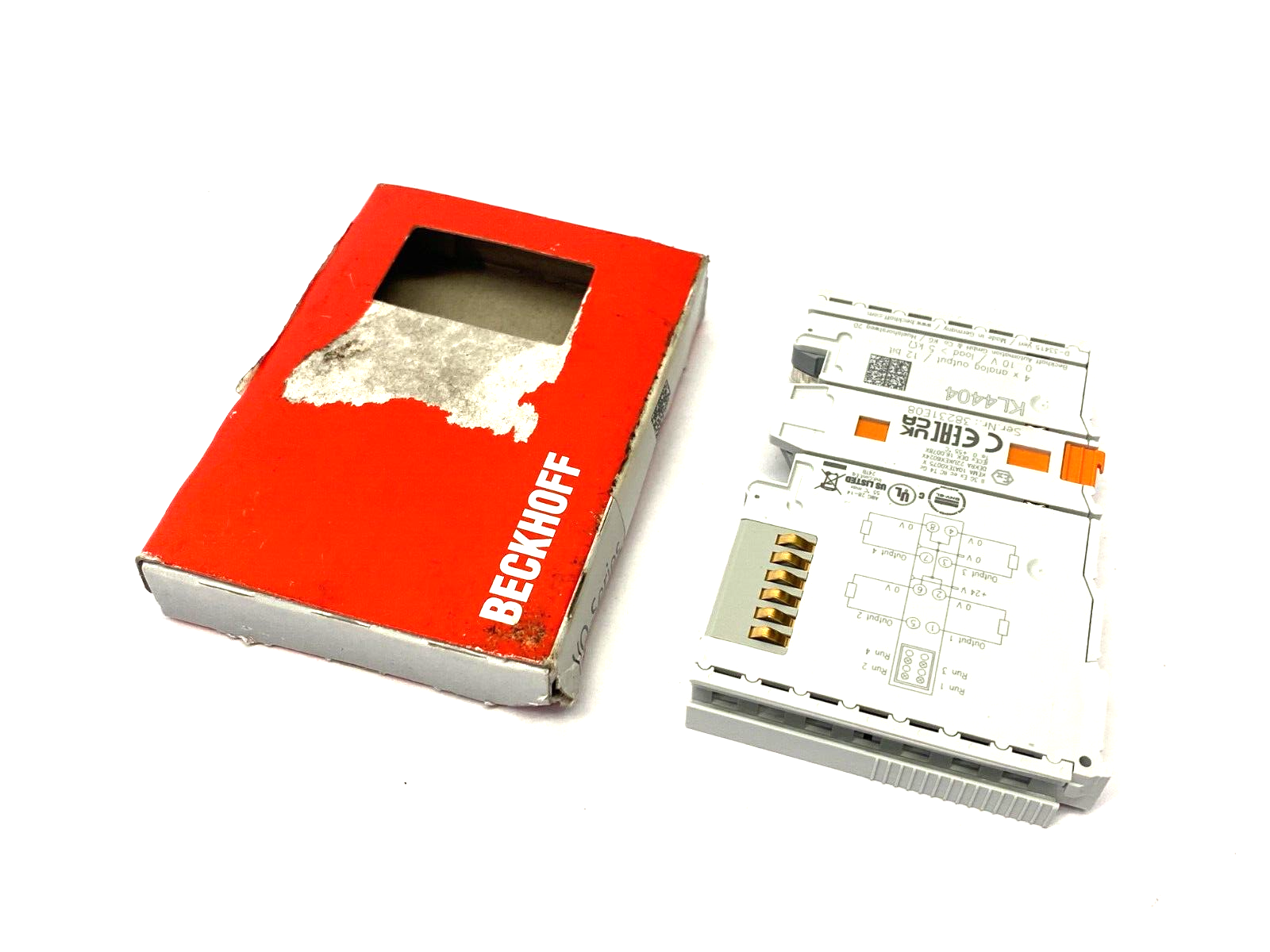 Beckhoff KL4404 Analog Output Bus Terminal 4-Channel 12 Bit 0-10V - Maverick Industrial Sales