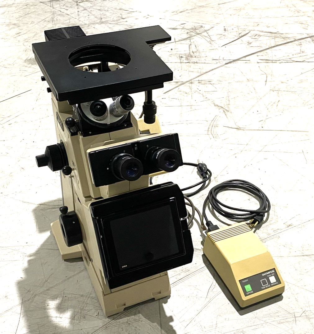 PME 3 | Olympus Metallurgical Microscope, 5-Position Scope Head, TH3 Power Supply - Used - Maverick Industrial Sales