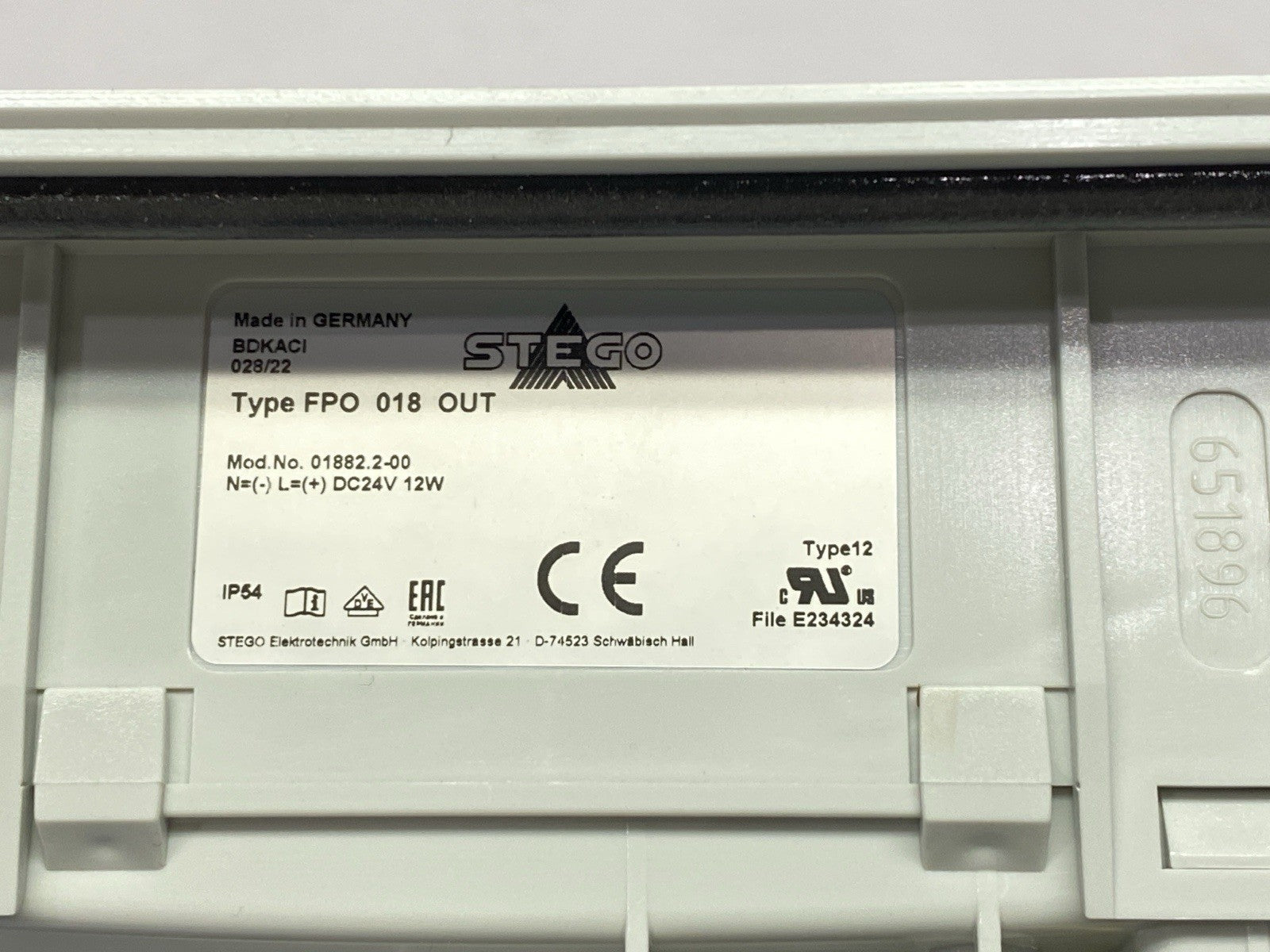 Stego 01882.2-00 Air Exhaust Fan Type FPO 018 OUT 24VDC 12W - Maverick Industrial Sales