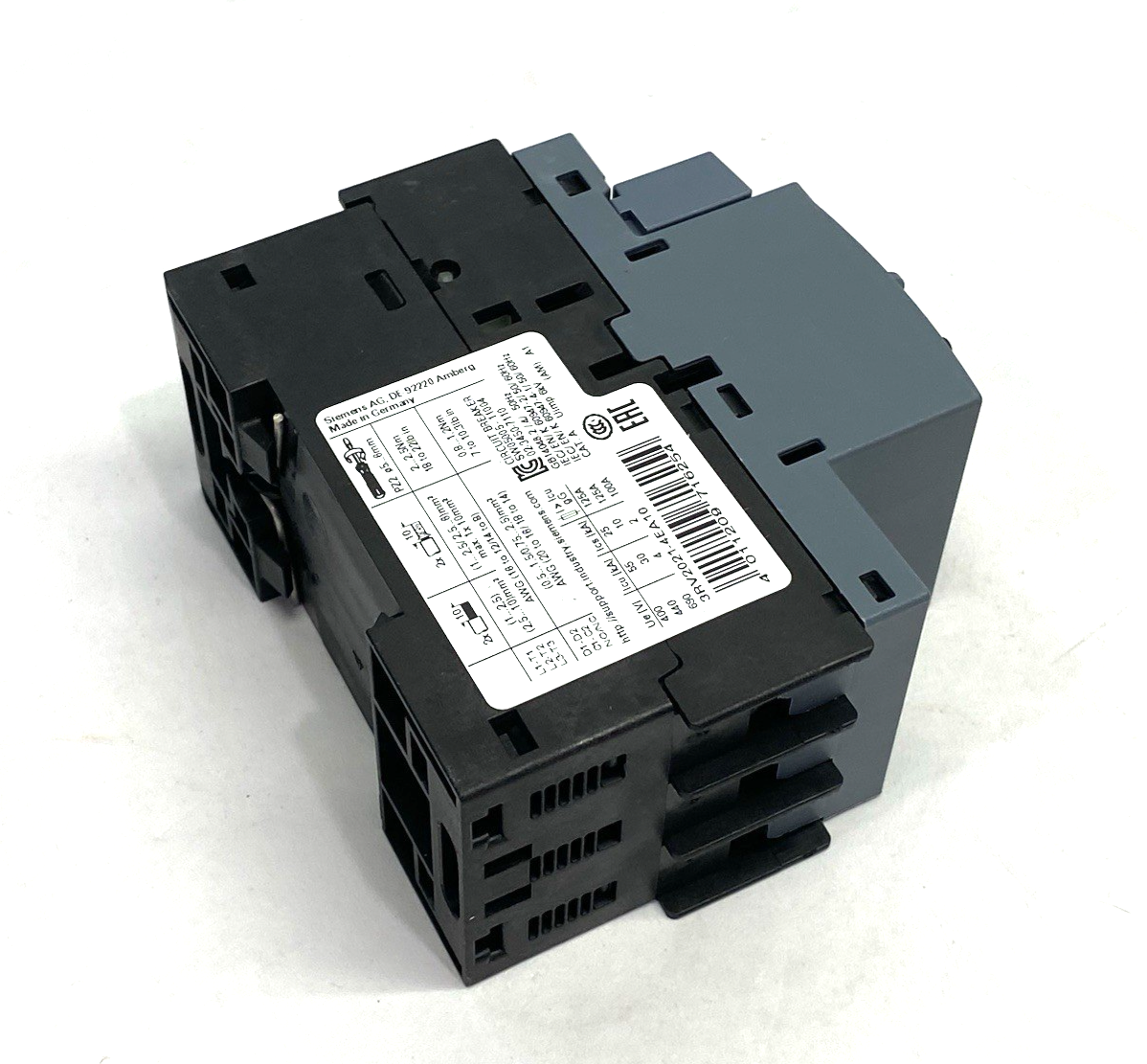 Siemens 3RV2021-4EA10 SIRIUS Motor Protection Circuit Breaker Size S00 - Maverick Industrial Sales