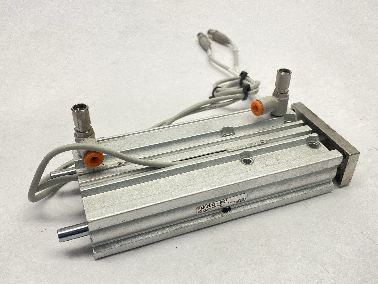 MGPL12-100Z | SMC Pneumatic Guided Cylinder 12mm Bore 100mm Stroke - Used - Maverick Industrial Sales