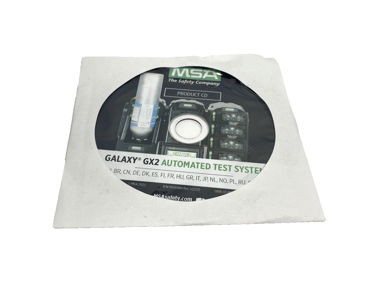 10126989 | MSA Rev. 122222 Galaxy GX2 Automated Test System Product CD - Used - Maverick Industrial Sales