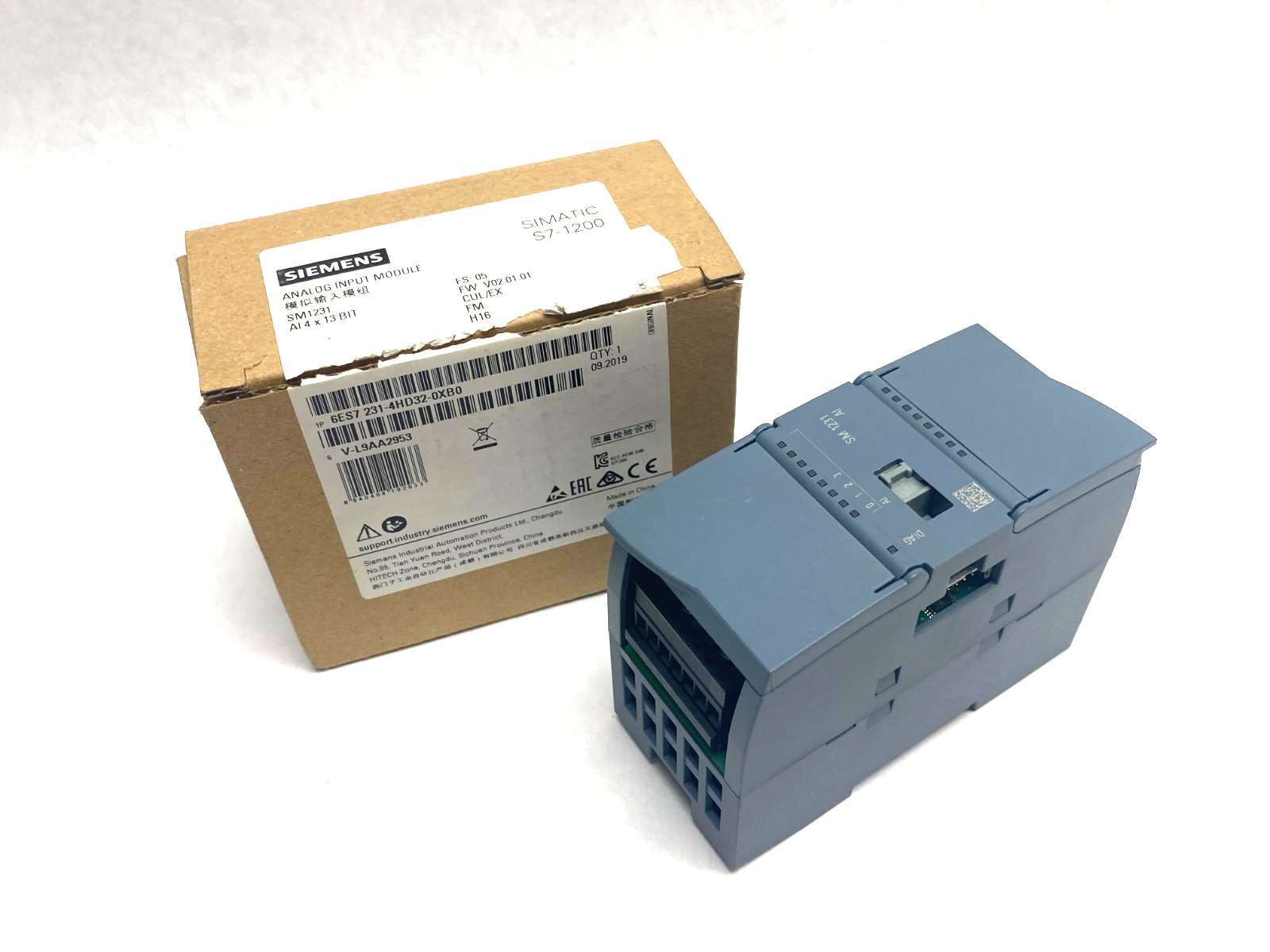 Siemens 6ES7 231-4HD32-0XB0 SIMATIC S7-1200 Analog Input Module, SM1231 4x13 Bit - Maverick Industrial Sales