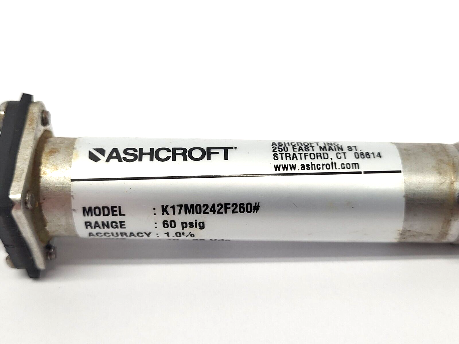 Ashcroft K17M0242F260 Pressure Transducer 120PSI 36VDC - Maverick Industrial Sales