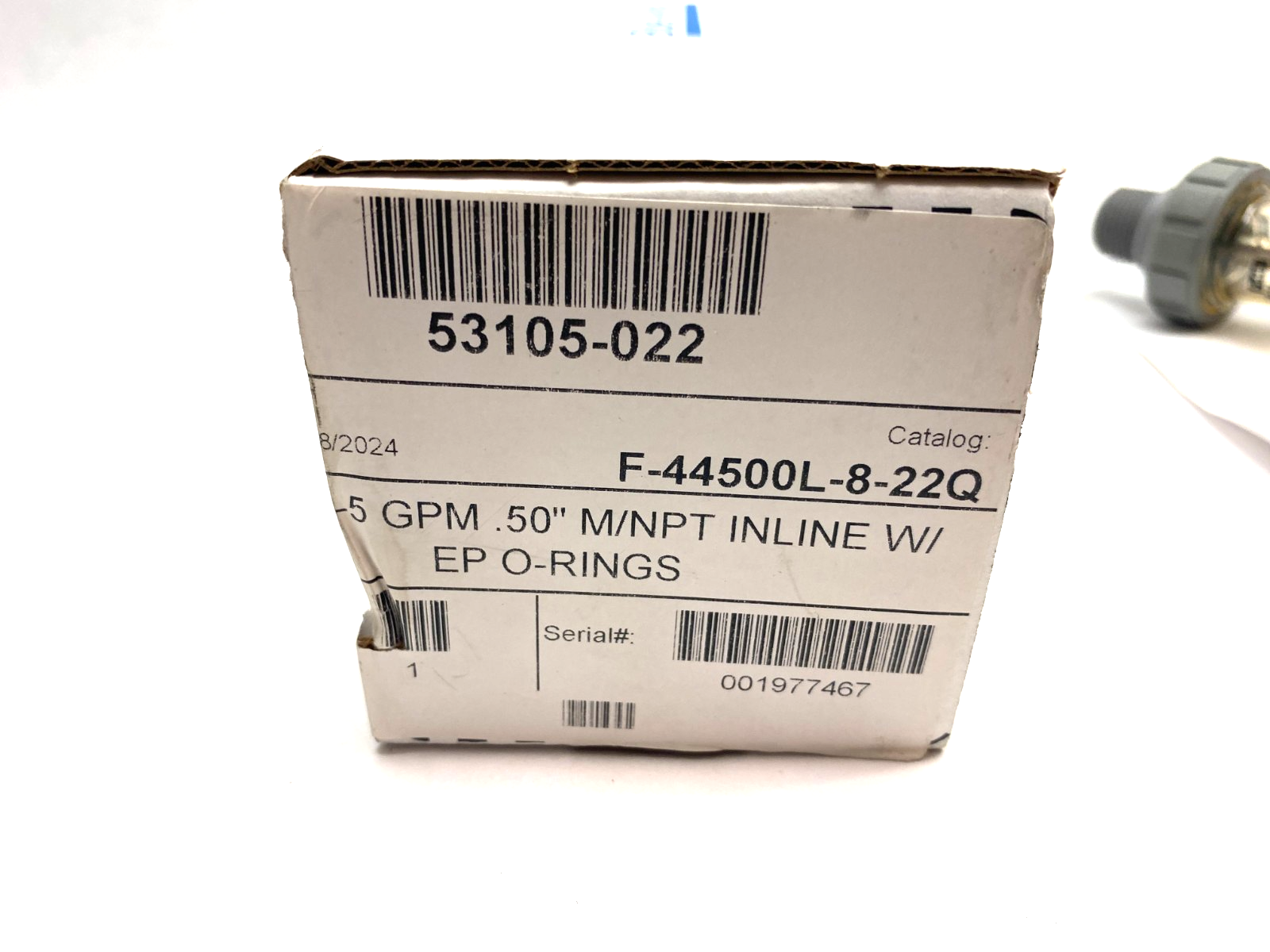 Blue-White F-44500L-8-22Q Polysulfone Variable Area Flow Meter 1/2" MNPT - Maverick Industrial Sales