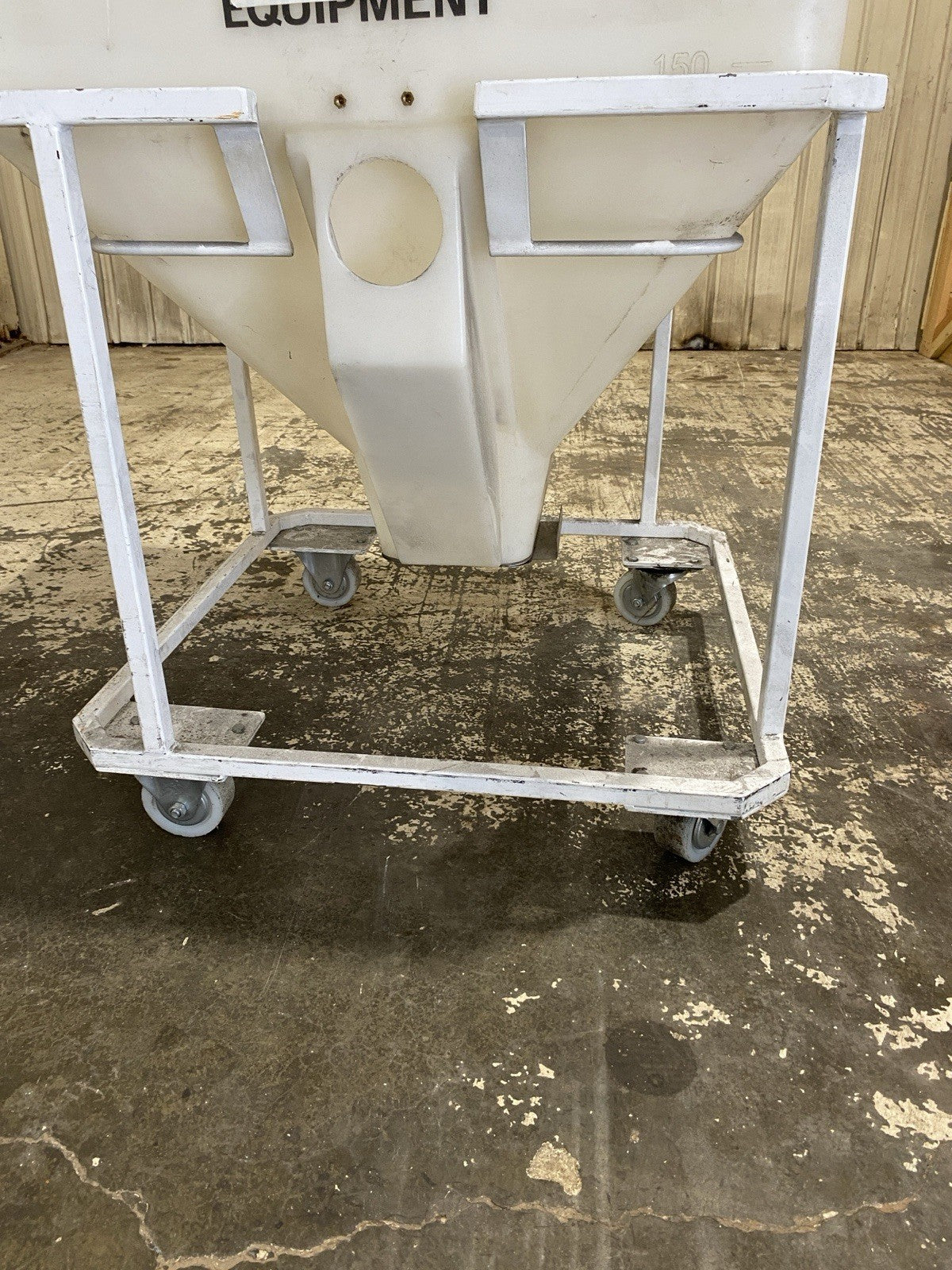 Plastic Process Equipment MTB375 Material Bin with Lid 410lb Capacity 32x32 - Maverick Industrial Sales
