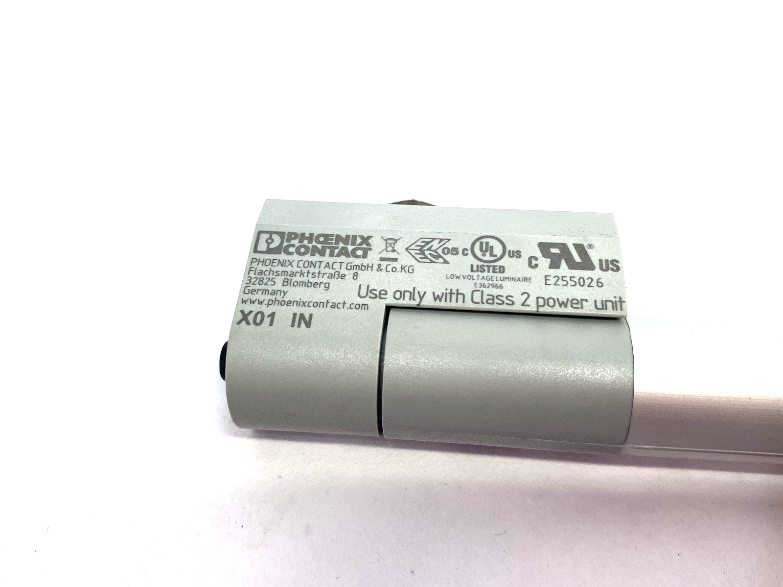 2702222 | Phoenix Contact Enclosure Light Strip PLD E 400 W 375 LED NO DIN CLIPS - Used - Maverick Industrial Sales