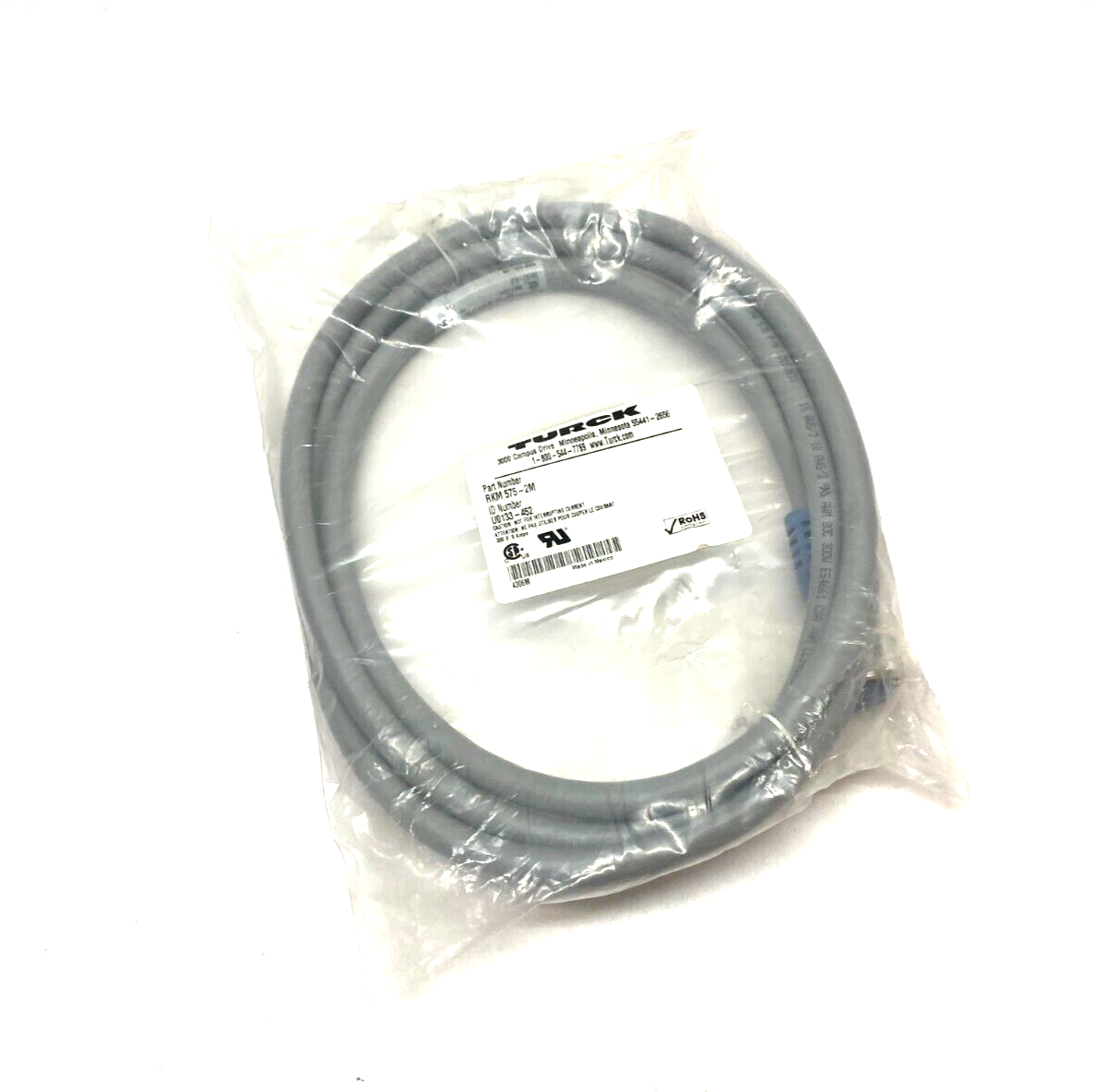 Turck RKM 575-2M DeviceNet Single Ended Cordset U0133-452 - Maverick Industrial Sales
